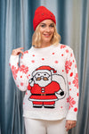 Christmas Santa Sweater in Multi Colors