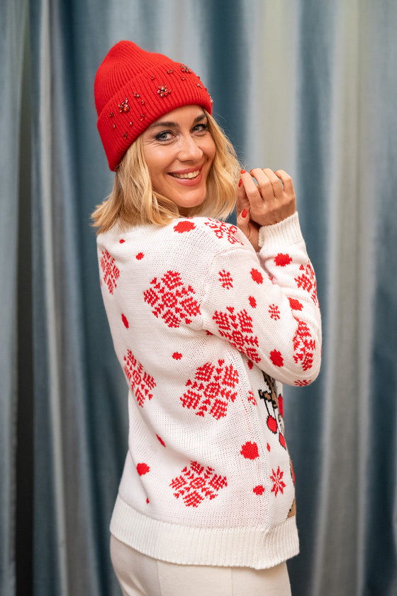 Merry Christmas Sweater in Multi Colors