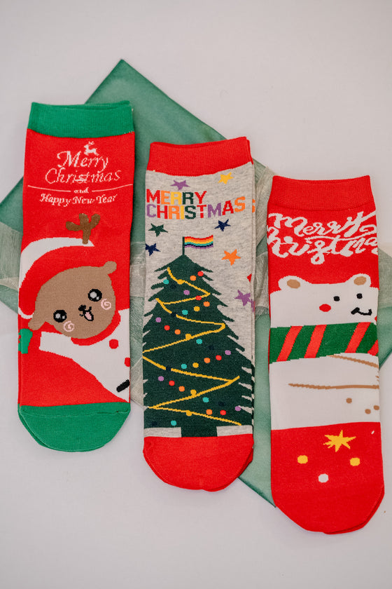 Set of Christmas Stockings 3 pairs