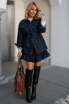 Denim Jakna z pasom