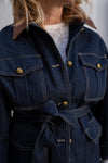 Denim Jakna z pasom