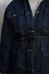 Denim Jakna z pasom