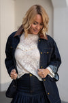 Denim Jakna z pasom