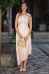 Elegantna Plisirana Obleka v več barvah
