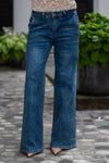 Jeans Hlače s širokimi hlačnicami