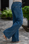 Jeans Hlače s širokimi hlačnicami