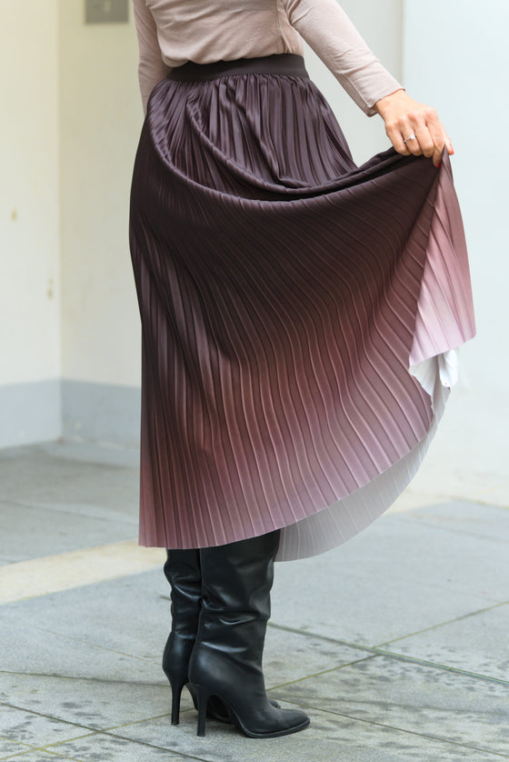 Plisirano Midi Krilo v več barvah