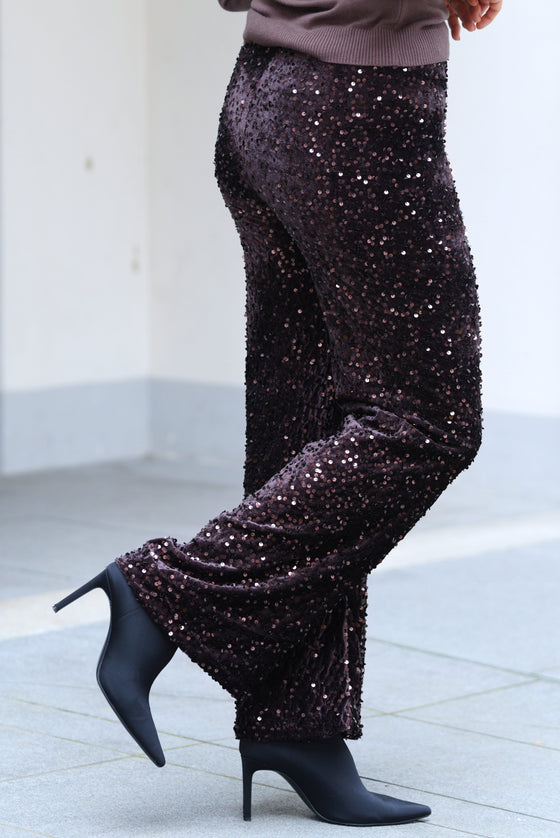 Elegantne bleščeče Hlače