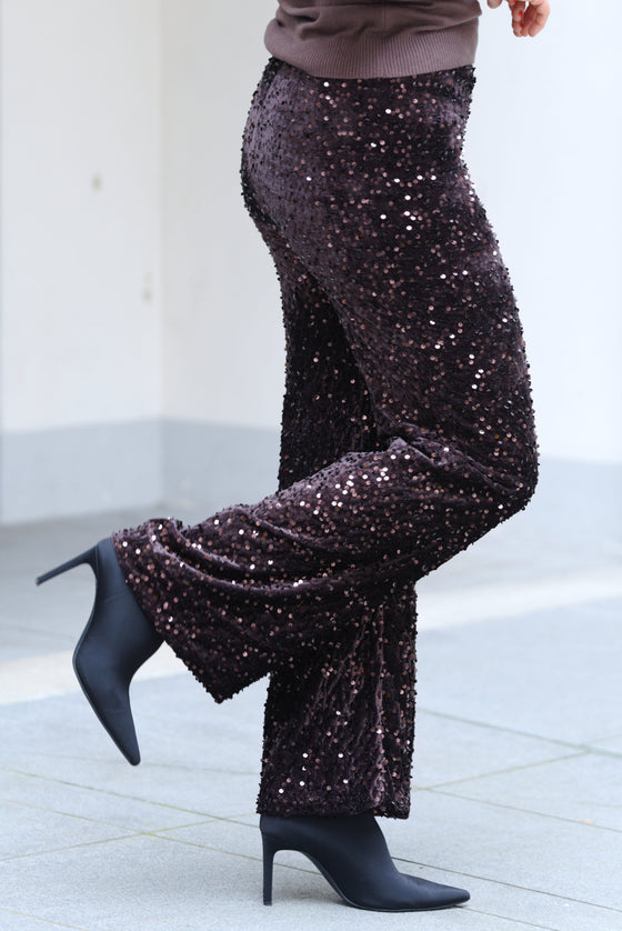 Elegantne bleščeče Hlače