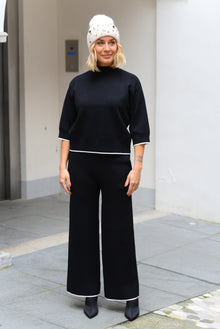  Pleten Komplet Hlače in Pulover v več barvah