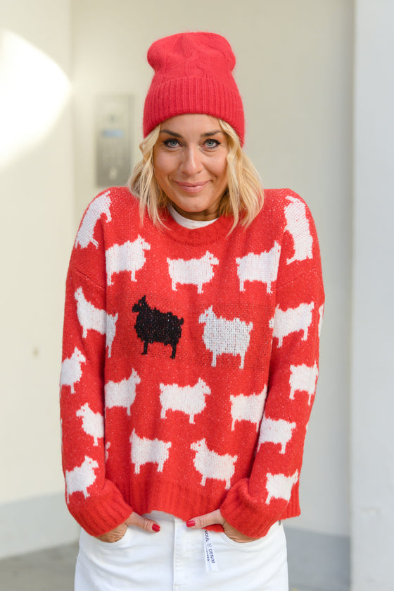 Pleten Pulover z vzorcem