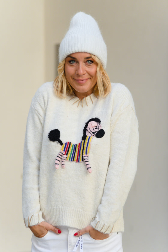 Puli Pulover z vezenim motivom