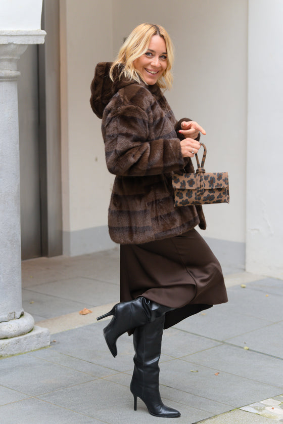 Jakna iz umetnega krzna