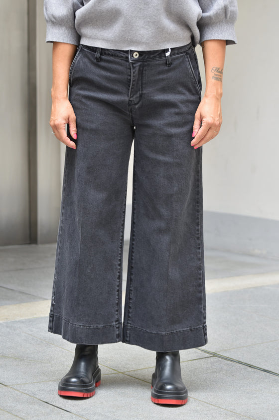 Široke Jeans Hlače