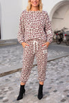 Leopard Komplet – Pulover in Hlače v več barvah