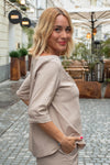 Bluza s plisiranim spodnjim delom