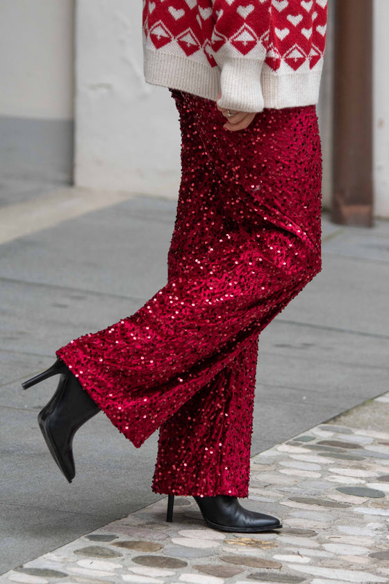 Elegantne bleščeče Hlače