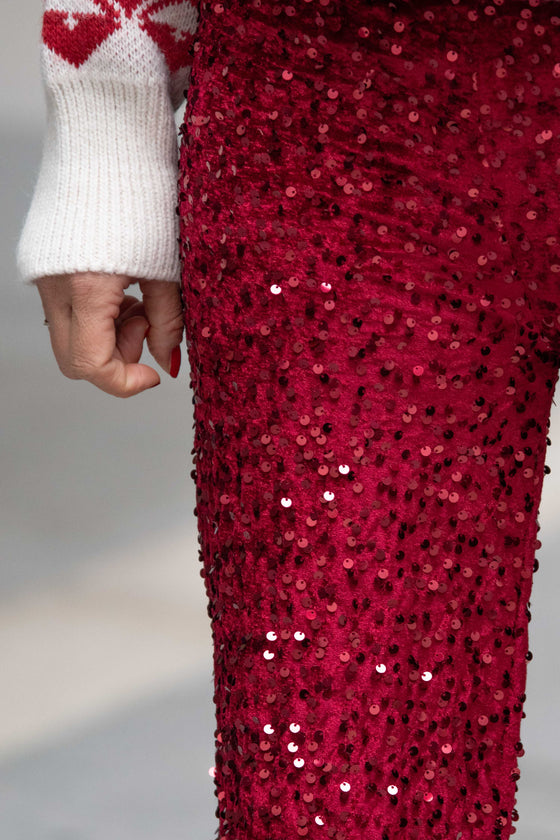 Elegantne bleščeče Hlače