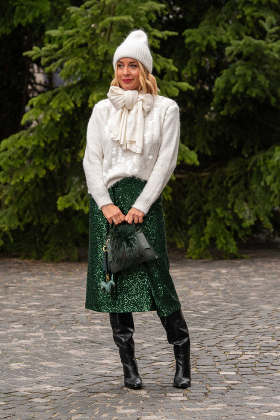 Sjajna suknja s mašnom