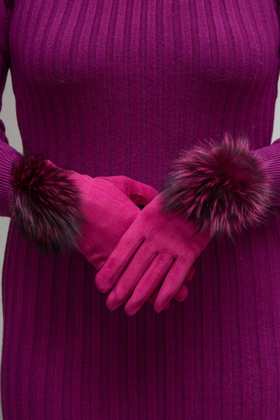 Rukavice sa krznom u više boja