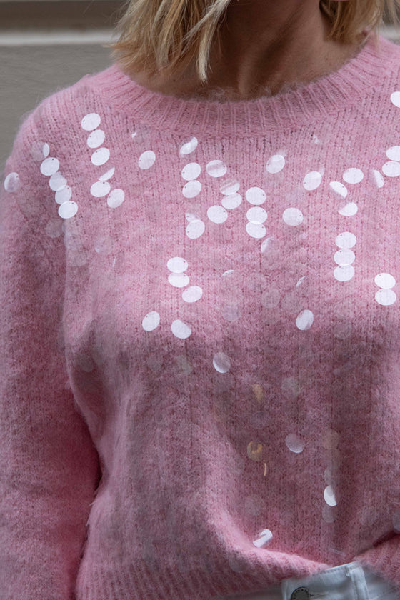 Pleten Pulover z bleščicami v več barvah