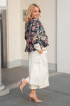 Jakna s cvetličnim potiskom Wendy Trendy