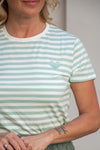 Črtasta Majica s srčkom