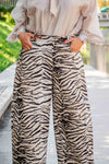 Hlače z zebra vzorcem