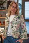 Kratka Jakna s cvetličnim vzorcem