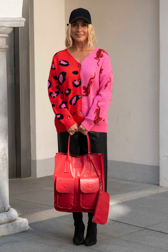 Pletena Jopica z gumbi