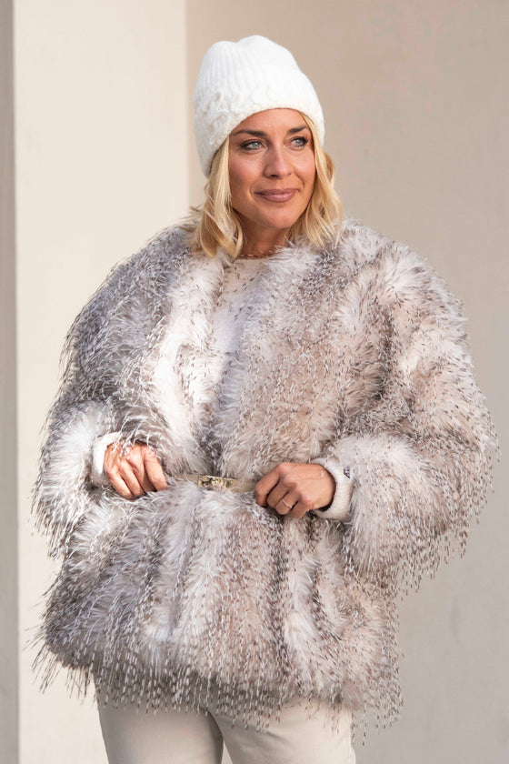 Kratek Plašč iz umetnega krzna