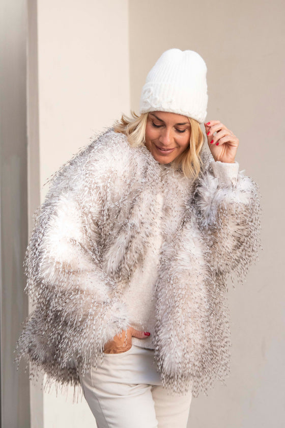 Kratek Plašč iz umetnega krzna