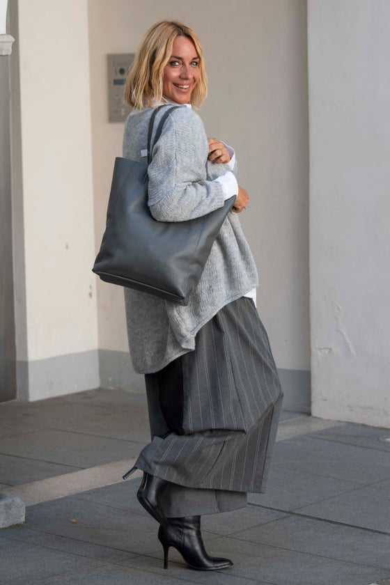 Oversized Pleten Pulover