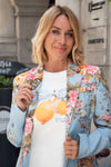 Eleganten Cvetlični Blazer