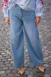 Svetle wide leg Jeans Hlače
