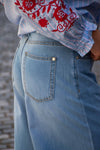 Svetle wide leg Jeans Hlače