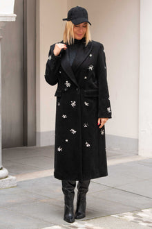  Eleganten Plašč z bleščečimi kristalčki