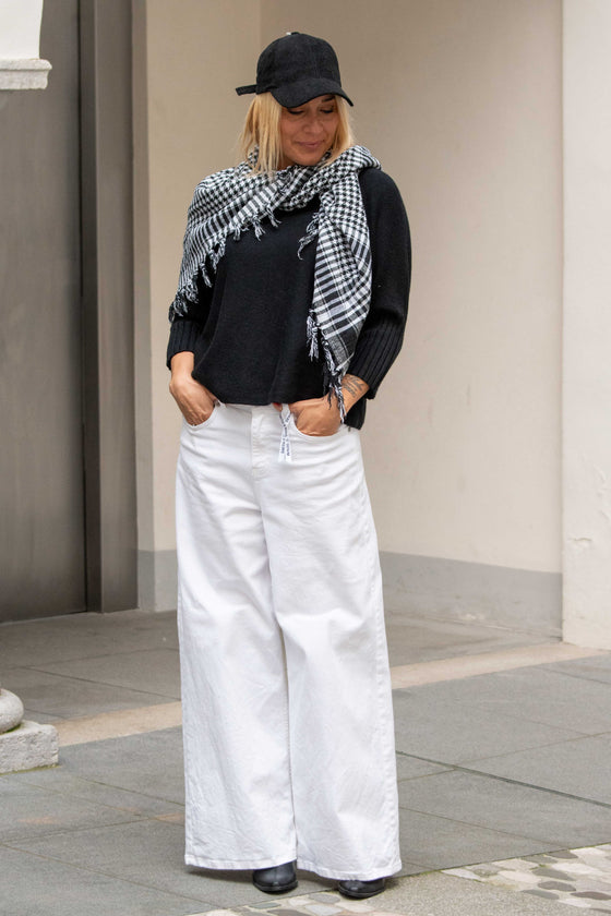 Karirast Šal z resicami