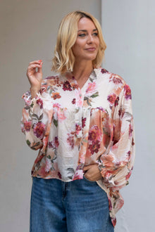  Bluza s cvetličnim potiskom