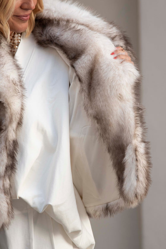 Kratek Plašč iz umetnega krzna