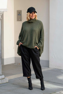  Oversize Pleten Pulover v več barvah