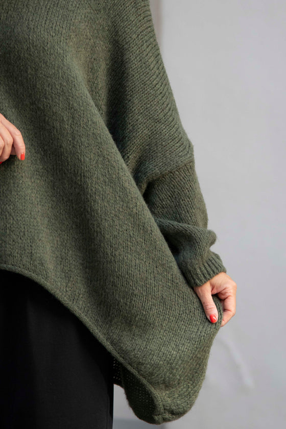 Oversize Pleten Pulover v več barvah