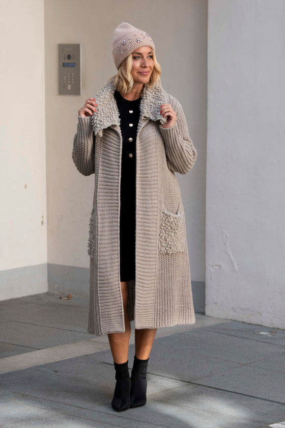 Dolga Pletena Jopica v več barvah