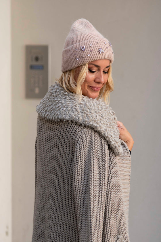 Dolga Pletena Jopica v več barvah