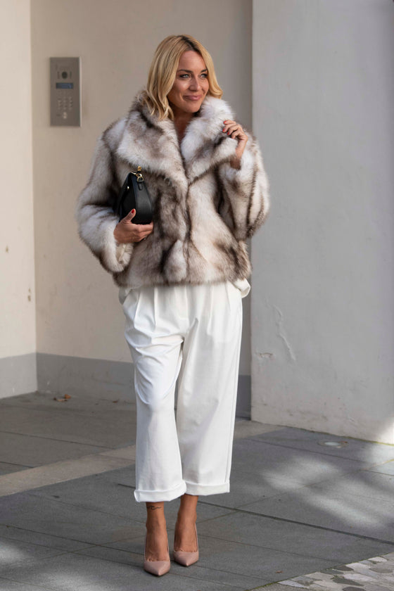 Kratek Plašč iz umetnega krzna